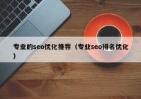 專業(yè)的seo優(yōu)化推薦（專業(yè)seo排名優(yōu)化）