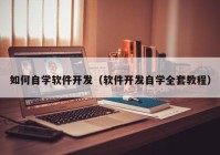 如何自學軟件開發(fā)（軟件開發(fā)自學全套教程）