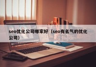 seo優(yōu)化公司哪家好（seo有名氣的優(yōu)化公司）