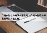 廣州中智軟件開發(fā)有限公司（廣州中智軟件開發(fā)有限公司怎么樣）